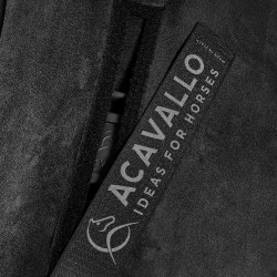 Piuma WFS Stoßdämpfer mit Tasche und Erhöhung aus Wildleder vorne Acavallo Schwarz