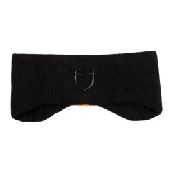 Unisex-Stirnband von Equestro aus Rippstrickwolle mit Ohrenschutz und Logo