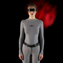Damen-Baselayer mit langen Ärmeln Equestro Ridertechnology
