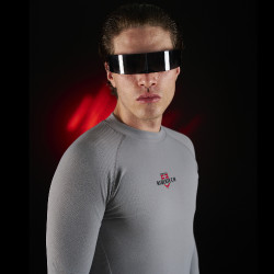 Base Layer Herren langarm Equestro Ridertechnology Spottdrossel Grau