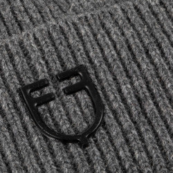 Unisex-Strickmütze aus Wolle von Equestro Mischgrau
