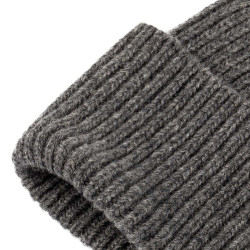 Unisex-Strickmütze aus Wolle von Equestro Mischgrau