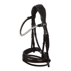 Acavallo Ophelia Trense aus Kalbsleder Braun / braun