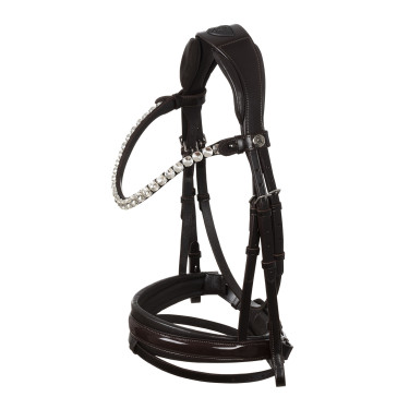 Acavallo Ophelia Trense aus Kalbsleder Braun / braun
