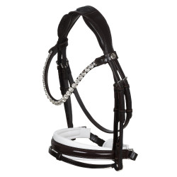 Acavallo Ophelia Trense aus Kalbsleder Braun / Weiß