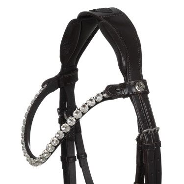 Acavallo Ophelia Trense aus Kalbsleder Braun / Weiß