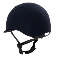 Equestro Reithelm mit Relief-Logo Meteor Unisex Marine Marineblau