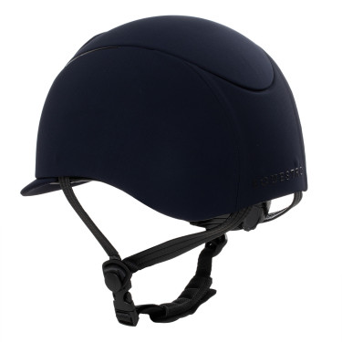 Equestro Reithelm mit Relief-Logo Meteor Unisex Marine Marineblau