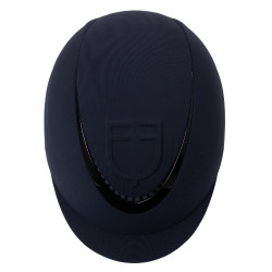 Equestro Reithelm mit Relief-Logo Meteor Unisex Marine Marineblau