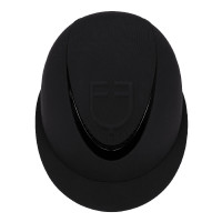 Damenhelm mit breitem Visier und geprägtem Equestro-Logo Schwarz Damenhelm mit breitem Visier und geprägtem Equestro-Logo Schwarz