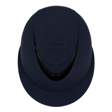 Damenhelm mit breitem Visier und geprägtem Equestro-Logo Marine Marineblau