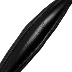 Brustblatt und abnehmbare Martingal aus Leder Equestro Schwarz