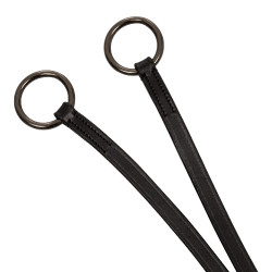 Martingalkette aus Leder Equestro Schwarz
