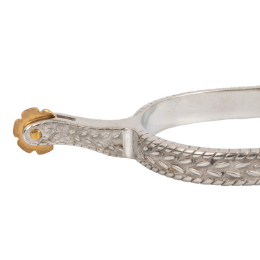 Éperons Lakota avec décorations en acier inoxydable (SS)