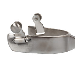 Éperons Pool's unisexes en acier avec molette dentée