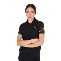 Gilet slim fit femme collection Scuderia en tissu technique Equestro Noir