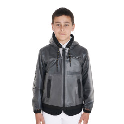 Kinder-Windjacke mit Reißverschluss und Kapuze Equestro