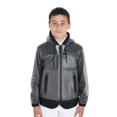 Kinder-Windjacke mit Reißverschluss und Kapuze Equestro