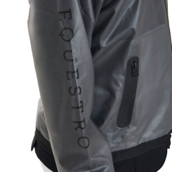 Kinder-Windjacke mit Reißverschluss und Kapuze Equestro Grau