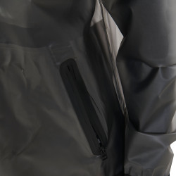 Transparenter technischer Regenmantel Damen Equestro Grau