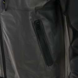Transparenter technischer Regenmantel Herren Equestro Grau