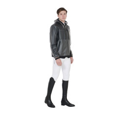 Transparenter technischer Regenmantel Herren Equestro Grau