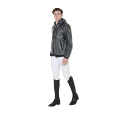 Transparenter technischer Regenmantel Herren Equestro Grau