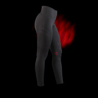Equestro Damen Hochbund-Leggings Ridertechnology Full Grip Schwarz Equestro Damen Hochbund-Leggings Ridertechnology Full Grip Schwarz