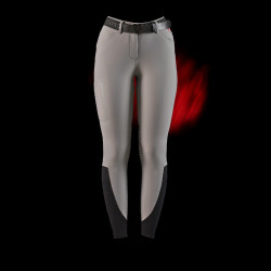 Damen-Slim-Fit-Hose Equestro Ridertechnology mit thermoverschweißten Nähten Spottdrossel Grau Damen-Slim-Fit-Hose Equestro Ridertechnology mit thermoverschweißten Nähten Spottdrossel Grau