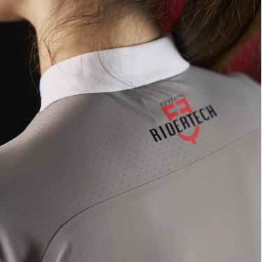 Damen-Turnierpolo Equestro Ridertechnology mit langen Ärmeln und Reißverschluss Damen-Turnierpolo Equestro Ridertechnology mit langen Ärmeln und Reißverschluss