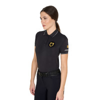 Damen-Poloshirt Kollektion Scuderia Equestro Schwarz Damen-Poloshirt Kollektion Scuderia Equestro Schwarz