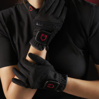 Damen-Poloshirt Equestro Ridertechnology mit kurzen Ärmeln und Reißverschluss Schwarz Damen-Poloshirt Equestro Ridertechnology mit kurzen Ärmeln und Reißverschluss Schwarz