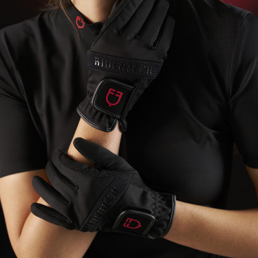 Damen-Poloshirt Equestro Ridertechnology mit kurzen Ärmeln und Reißverschluss Damen-Poloshirt Equestro Ridertechnology mit kurzen Ärmeln und Reißverschluss