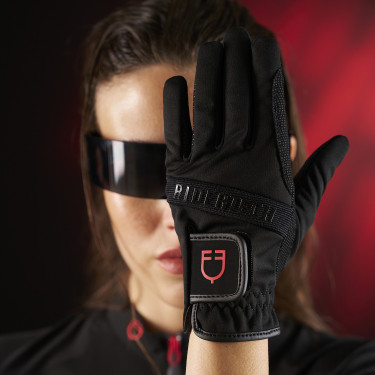 Damen-Poloshirt Equestro Ridertechnology mit kurzen Ärmeln und Reißverschluss Damen-Poloshirt Equestro Ridertechnology mit kurzen Ärmeln und Reißverschluss