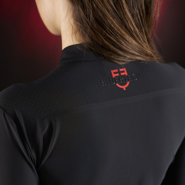 Damen-Poloshirt Equestro Ridertechnology mit langen Ärmeln und Reißverschluss Damen-Poloshirt Equestro Ridertechnology mit langen Ärmeln und Reißverschluss