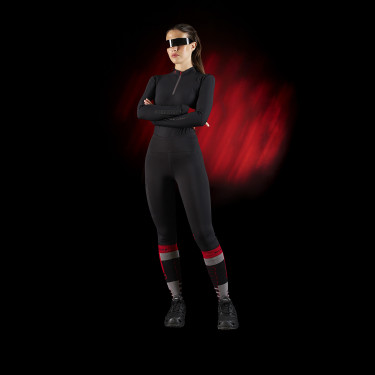 Damen-Poloshirt Equestro Ridertechnology mit langen Ärmeln und Reißverschluss Damen-Poloshirt Equestro Ridertechnology mit langen Ärmeln und Reißverschluss
