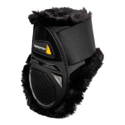 Gamaschen Spider Man mit Kunstfell Equestro Schwarz