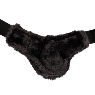 Gamaschen Spider Man mit Kunstfell Equestro Schwarz