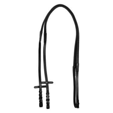 Leder- und Gummizügel Equestro