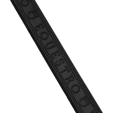 Leder- und Gummizügel Equestro Schwarz