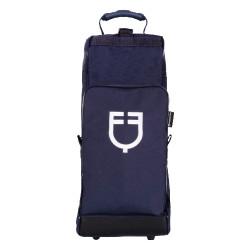 Taschen für Stiefel und Helm Equestro mit Gummiverstärkung Marine Marineblau