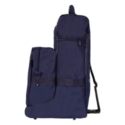 Taschen für Stiefel und Helm Equestro mit Gummiverstärkung Marine Marineblau