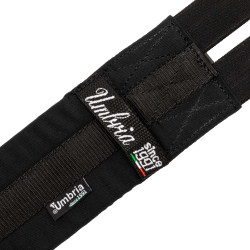 Sprunggurt aus Stoff mit Gummibändern Umbria Equitazione Schwarz