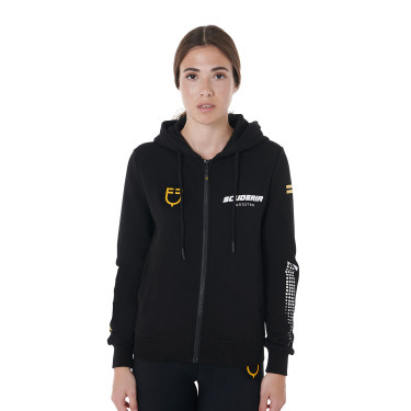 Damen-Kapuzenpullover Scuderia Equestro aus French Terry