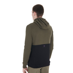 Equestro Herren-Kapuzenpullover mit Fleece-Innenfutter Efeugrün Gr&uuml;n