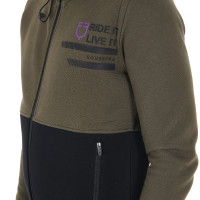 Equestro Herren-Kapuzenpullover mit Fleece-Innenfutter Efeugrün Grün Equestro Herren-Kapuzenpullover mit Fleece-Innenfutter Efeugrün Grün