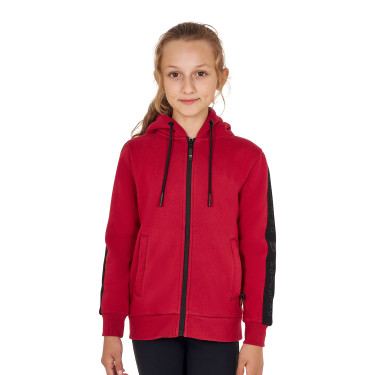 Vollständig durchgehender Reißverschluss-Sweatshirt Equestro für Mädchen mit Fleece-Innenfutter Vollständig durchgehender Reißverschluss-Sweatshirt Equestro für Mädchen mit Fleece-Innenfutter