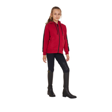 Vollständig durchgehender Reißverschluss-Sweatshirt Equestro für Mädchen mit Fleece-Innenfutter Vollständig durchgehender Reißverschluss-Sweatshirt Equestro für Mädchen mit Fleece-Innenfutter