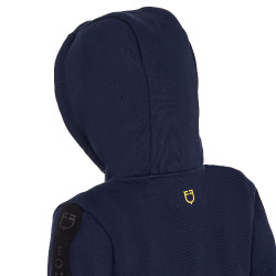 Vollständig durchgehender Reißverschluss-Sweatshirt Equestro für Mädchen mit Fleece-Innenfutter Marineblazer Marineblau
