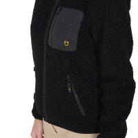 Damen-Fleece-Sweatshirt mit Tasche Equestro Weihrauch Beige Damen-Fleece-Sweatshirt mit Tasche Equestro Weihrauch Beige